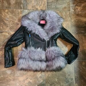 Gorgeous LEATHER&FUR JACKET